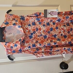 NWT Berkley Jensen Sleeveless Floral Polo Dress